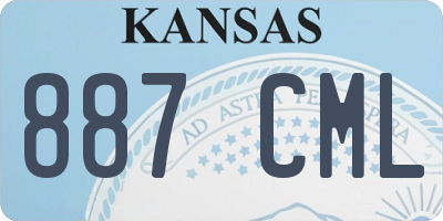 KS license plate 887CML