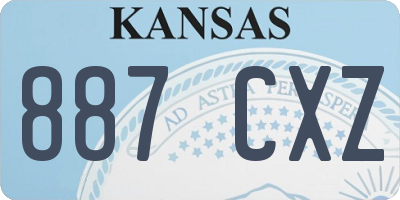 KS license plate 887CXZ