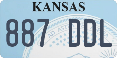 KS license plate 887DDL