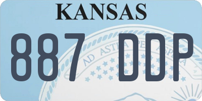 KS license plate 887DDP