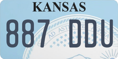 KS license plate 887DDU