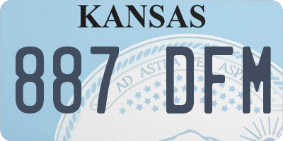 KS license plate 887DFM