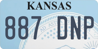 KS license plate 887DNP