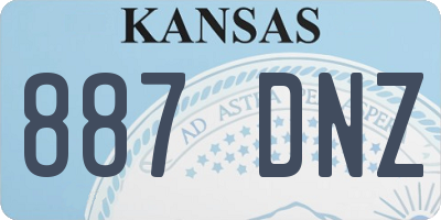KS license plate 887DNZ
