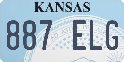 KS license plate 887ELG