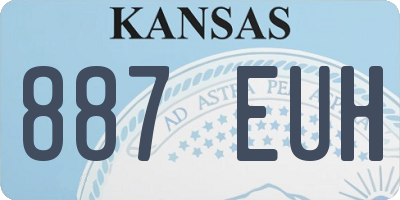 KS license plate 887EUH