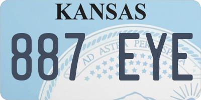 KS license plate 887EYE