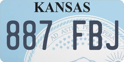 KS license plate 887FBJ