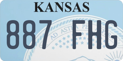 KS license plate 887FHG