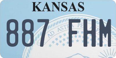 KS license plate 887FHM