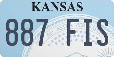 KS license plate 887FIS