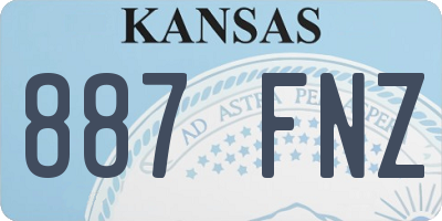 KS license plate 887FNZ