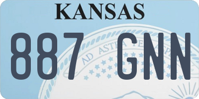 KS license plate 887GNN