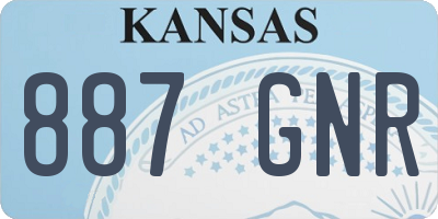 KS license plate 887GNR