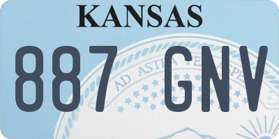 KS license plate 887GNV