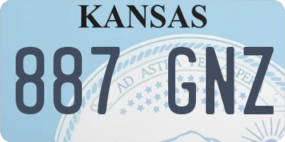 KS license plate 887GNZ