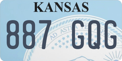 KS license plate 887GQG