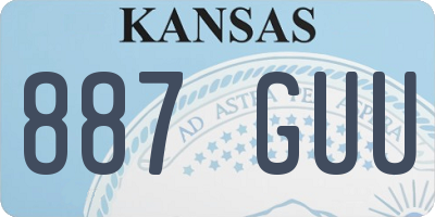 KS license plate 887GUU
