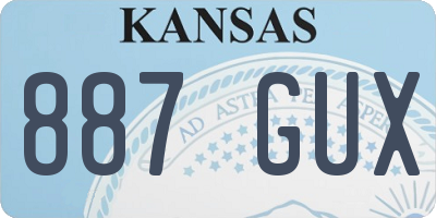 KS license plate 887GUX