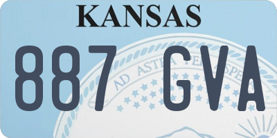 KS license plate 887GVA
