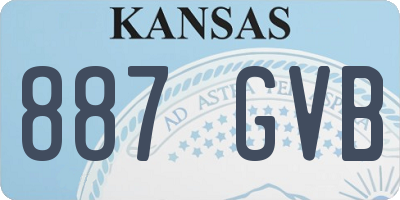 KS license plate 887GVB
