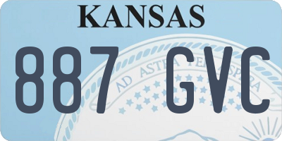 KS license plate 887GVC