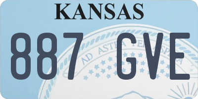 KS license plate 887GVE