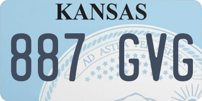 KS license plate 887GVG