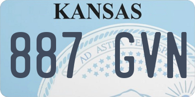 KS license plate 887GVN