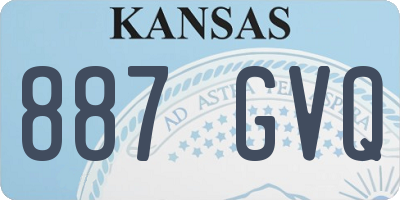 KS license plate 887GVQ