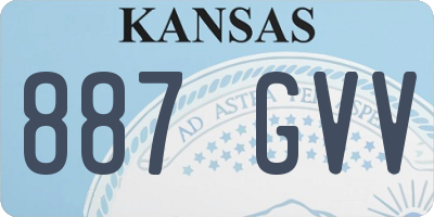 KS license plate 887GVV