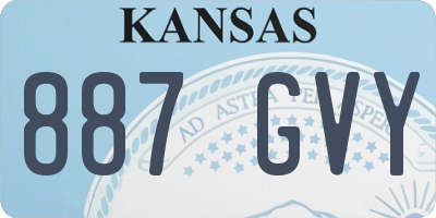 KS license plate 887GVY