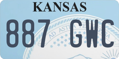 KS license plate 887GWC