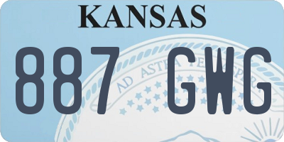 KS license plate 887GWG