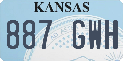 KS license plate 887GWH