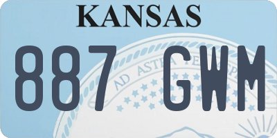 KS license plate 887GWM