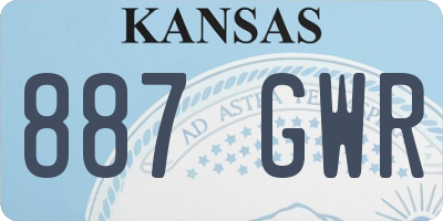 KS license plate 887GWR