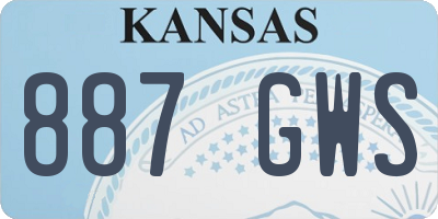 KS license plate 887GWS