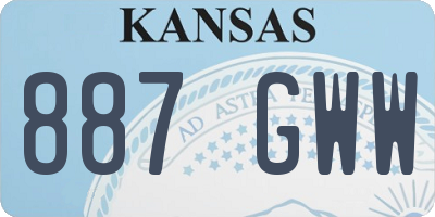 KS license plate 887GWW