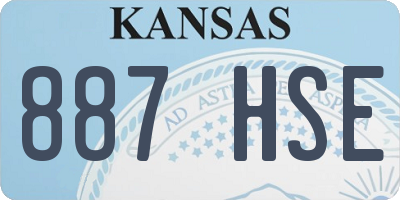 KS license plate 887HSE