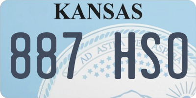 KS license plate 887HSO