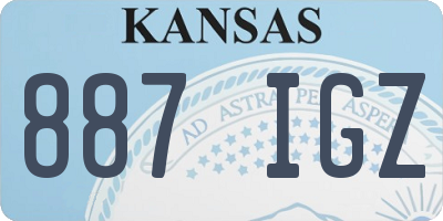 KS license plate 887IGZ