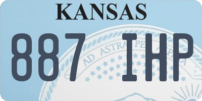KS license plate 887IHP
