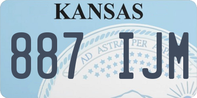 KS license plate 887IJM