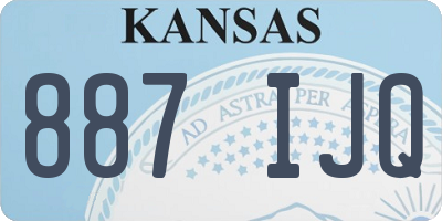 KS license plate 887IJQ