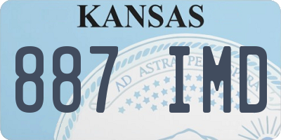 KS license plate 887IMD