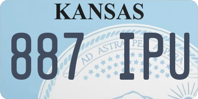 KS license plate 887IPU