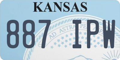 KS license plate 887IPW