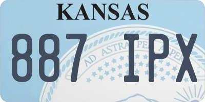 KS license plate 887IPX