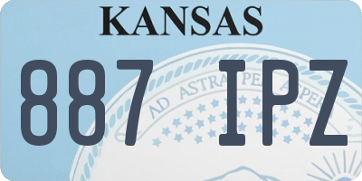 KS license plate 887IPZ